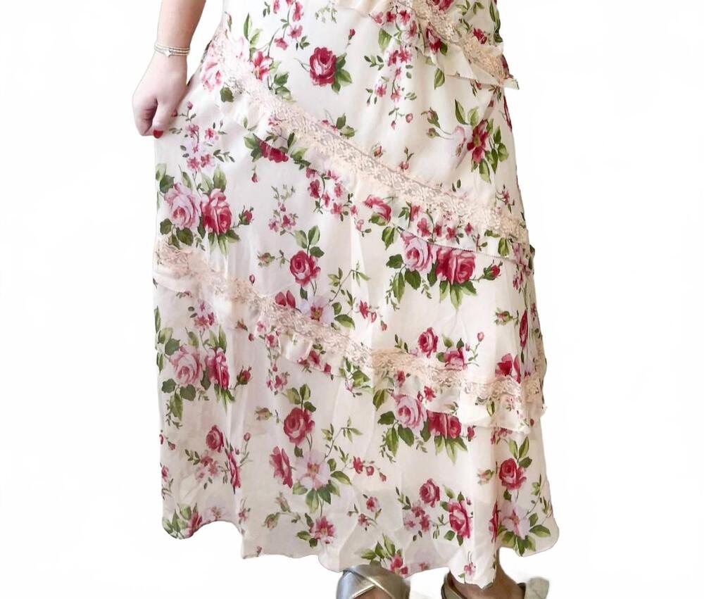 NEW DRESS FORUM lacey maxi dress in rose blossom